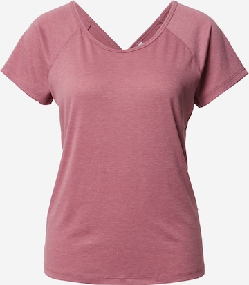 T-shirt fonctionnel 'Scrunch' Marika en rose : devant