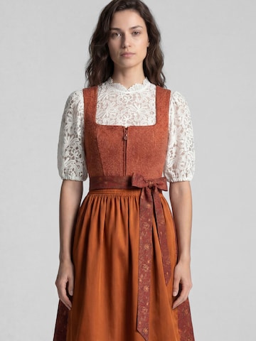 SPIETH & WENSKY Dirndl 'Kristall' in Orange
