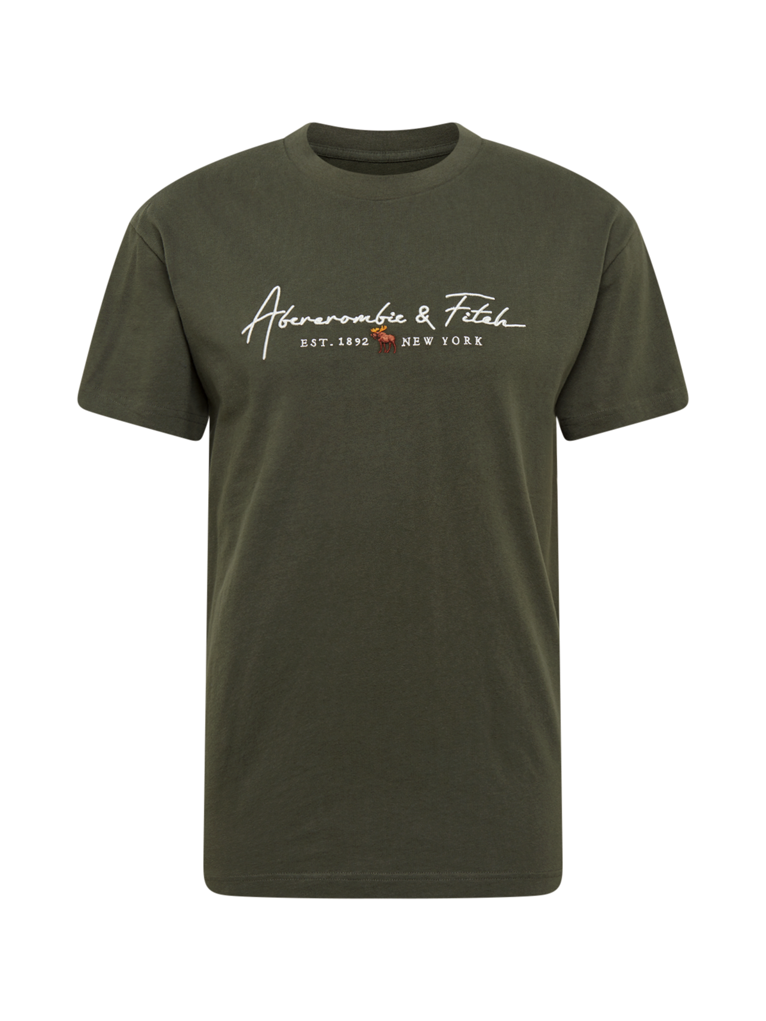 Odzież Mężczyźni Abercrombie & Fitch Koszulka w kolorze Oliwkowym 