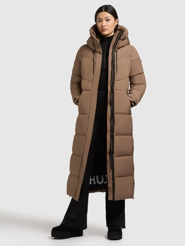 khujo Wintermantel 'Shimanta5' in Bruin