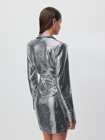 LeGer by Lena Gercke Sukienka koktajlowa 'Meline' w kolorze srebrny