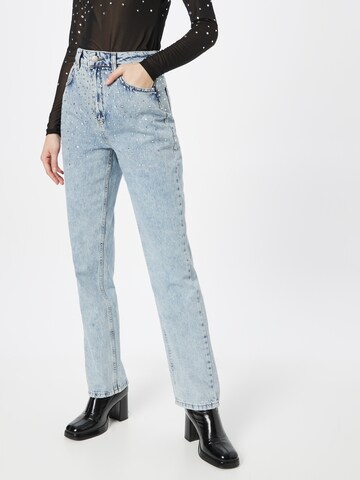 Misspap Regular Jeans in Blauw: voorkant