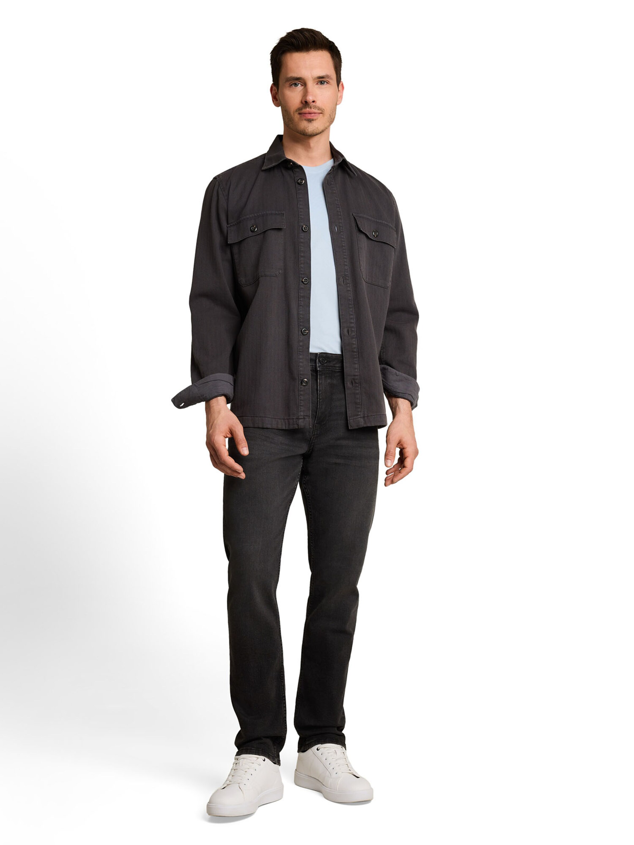 TOM TAILOR Slimfit Džíny 'Josh' – šedá