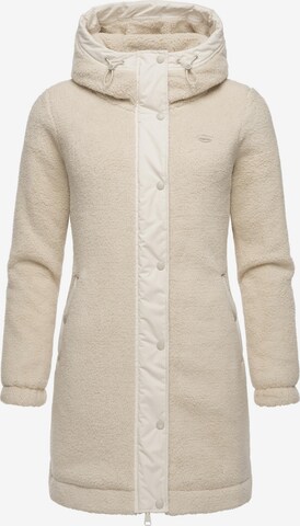 Ragwear Fleece jas 'Cousy' in Beige: voorkant