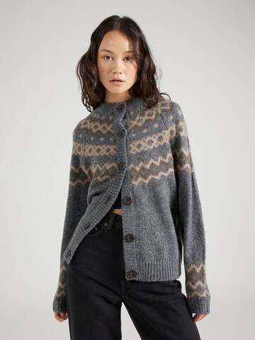 Freequent Knit cardigan 'MERLA' in Grey: front