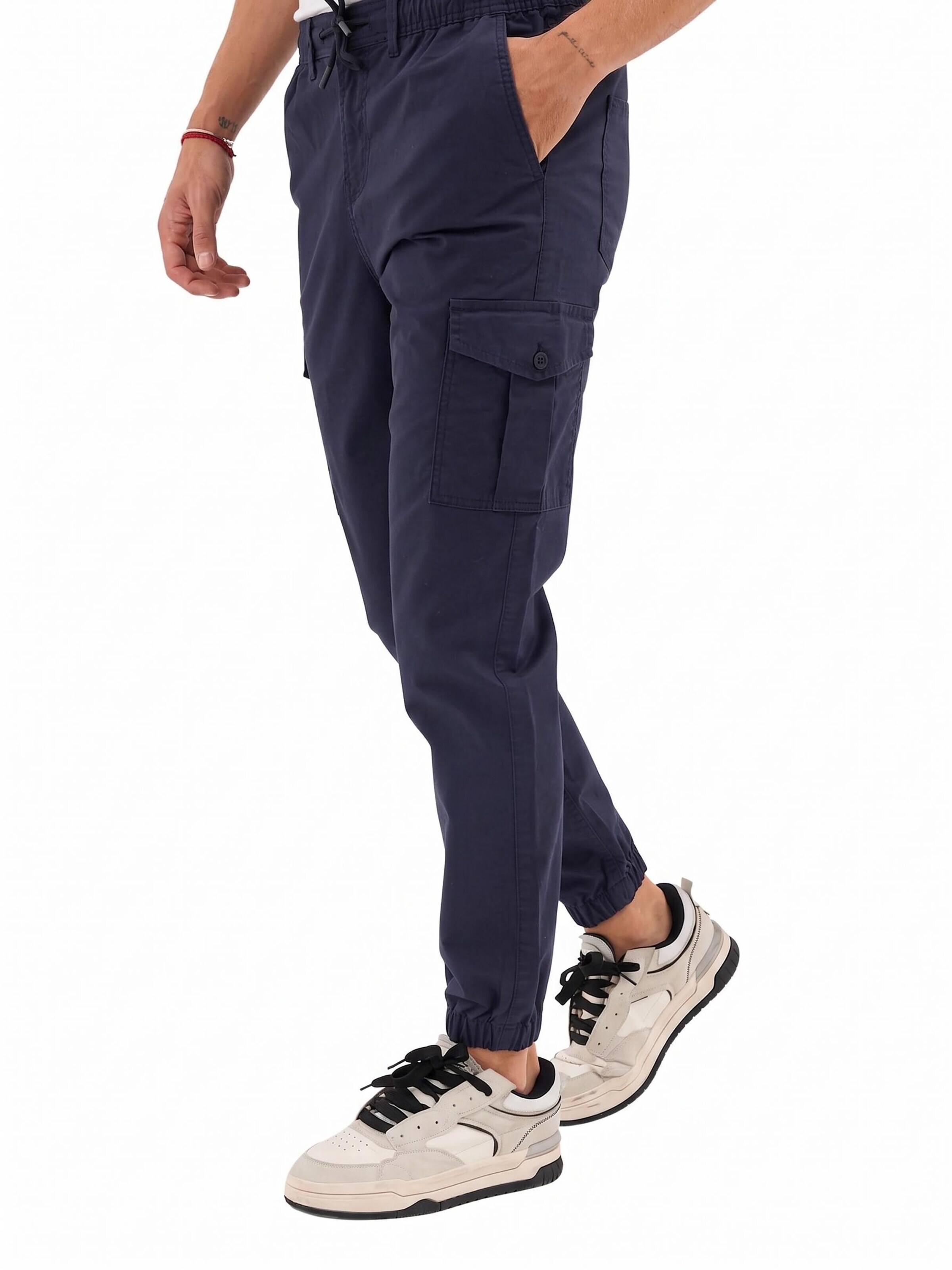 comeor Cargo Pants 'Cargohose Herren' in Blue: front