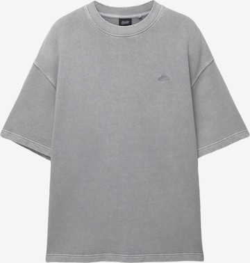 T-Shirt Pull&Bear en gris : devant