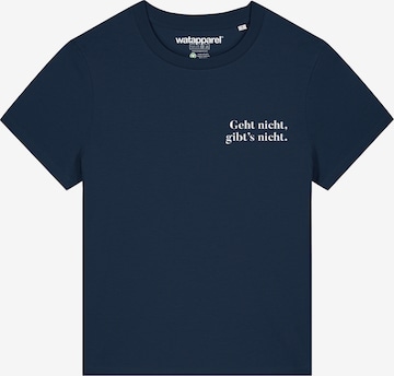 T-shirt 'Geht Nicht Gibts Nicht' Watapparel en bleu : devant