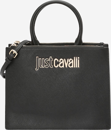 melns Just Cavalli Rokassomiņa: no priekšpuses