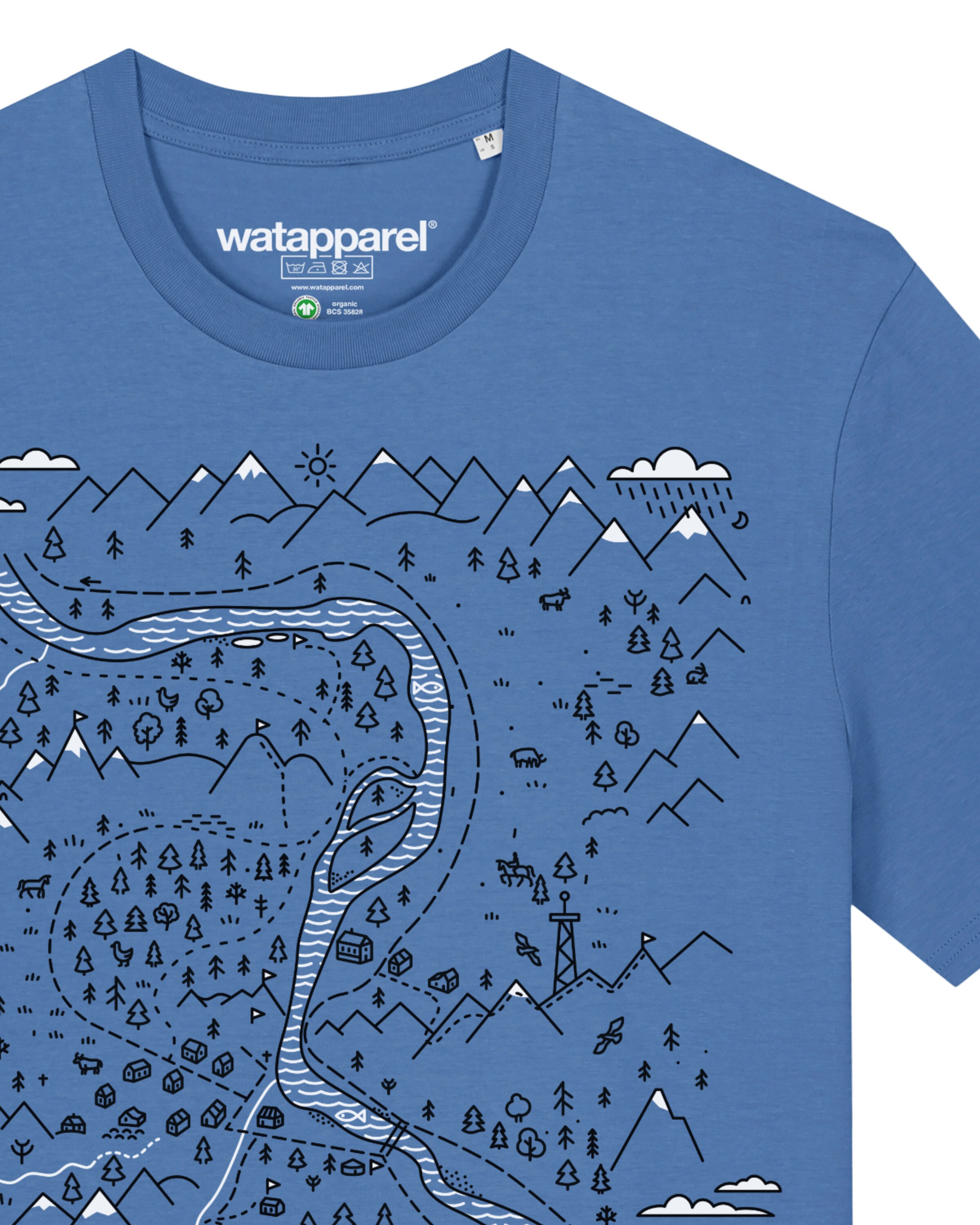Maglietta ' Landschaft ' di Watapparel in blu
