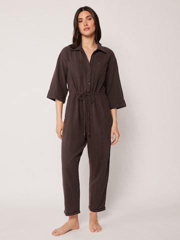 CALZEDONIA Jumpsuit in Brown: front