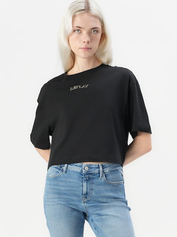 REPLAY Koszulka w kolorze czarny