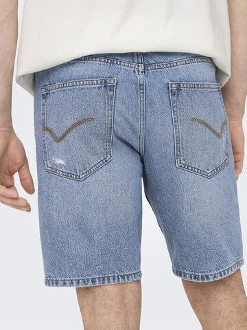 Only & Sons Regular Jeans in Blauw