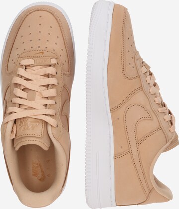 Nike Sportswear Rövid szárú sportcipők 'AIR FORCE 1 PRM MF' - bézs