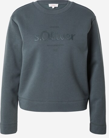 s.Oliver Sweatshirt i grön: framsida