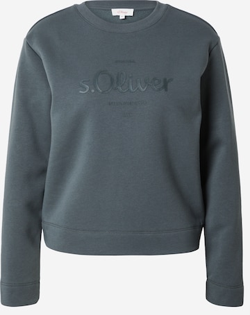 Sweat-shirt s.Oliver en vert : devant