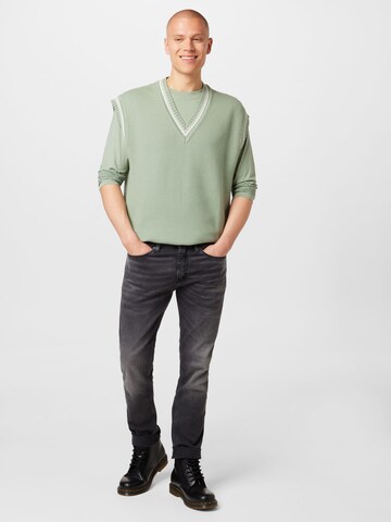 HUGO Sweater Vest 'Spencon' in Green