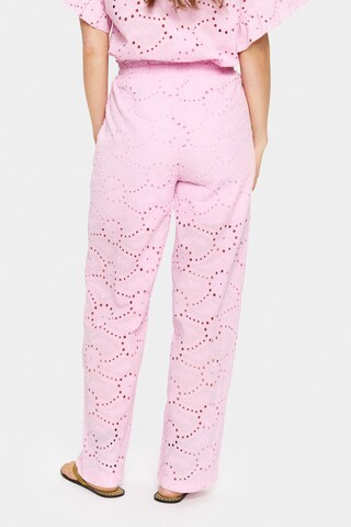 SAINT TROPEZ Wide Leg Hose in Pink