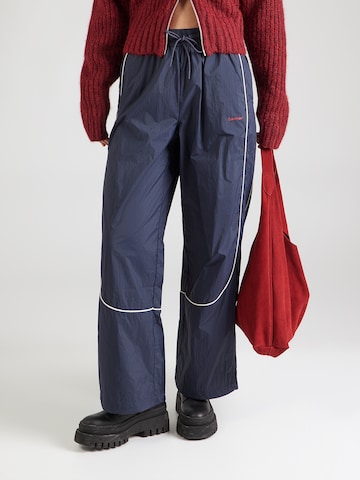 Wide leg Pantaloni 'TECH' di Calvin Klein Jeans in blu: frontale