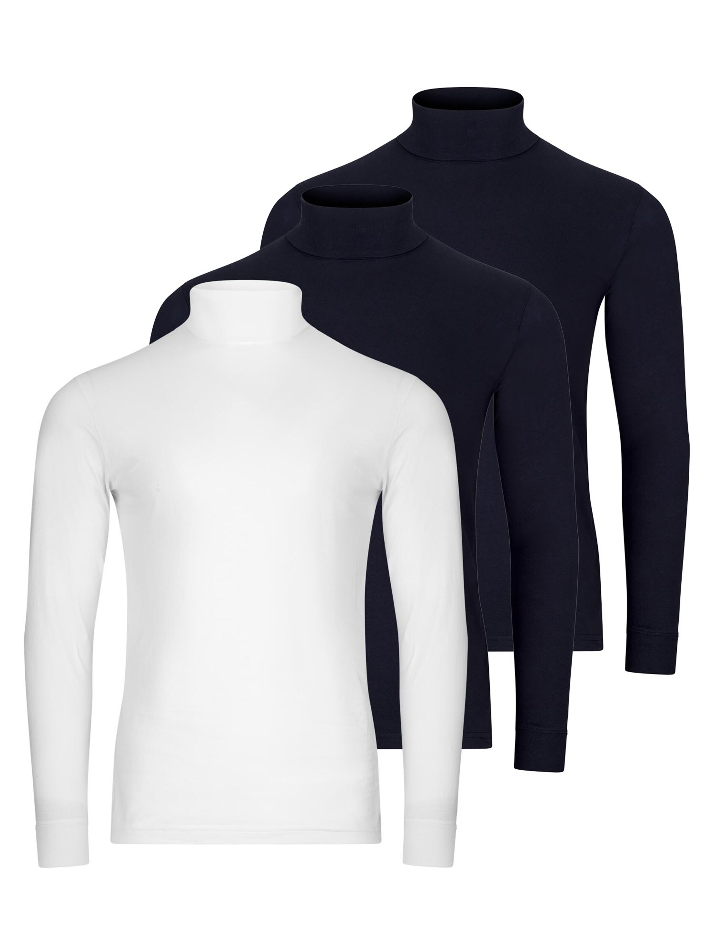 Ragman Shirt 'Basic' in Blauw: voorkant