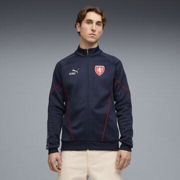 PUMA Trainingsjack 'Tschechien King Anthem' in Blauw: voorkant