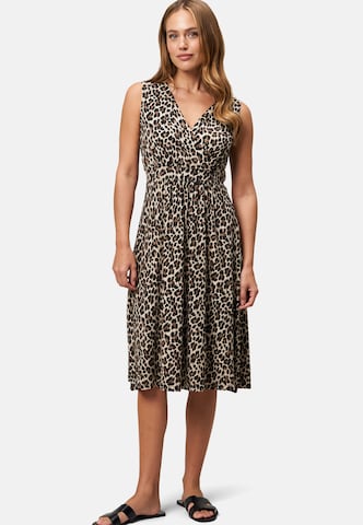 zero Kleid 'Leo' in Braun: Vorderseite