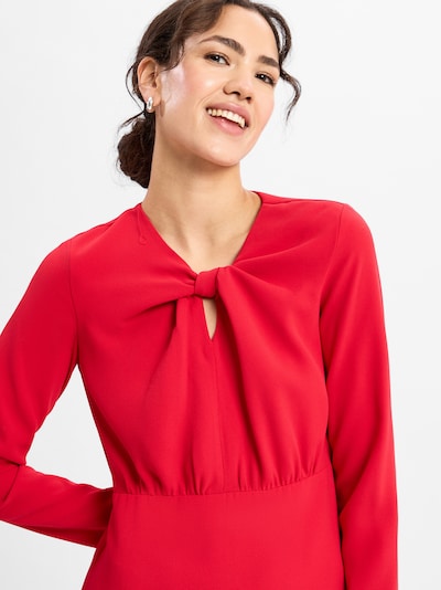 HUGO Jurk 'Komela' in de kleur Rood, Productweergave