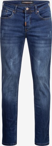 Alessandro Salvarini Slimfit Jeans 'Genova' in Blauw: voorkant