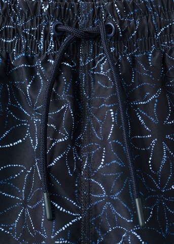 MANGO MAN Board Shorts 'Flower' in Blue