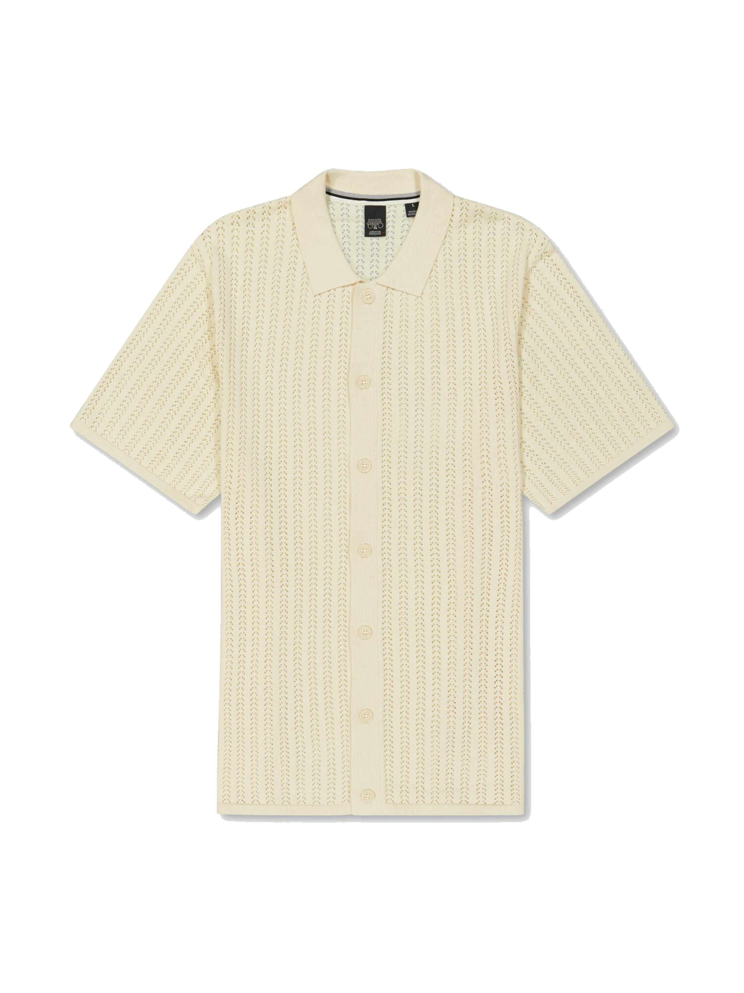 Le Temps Des Cerises Button Up Shirt 'NELAN' in S in Beige, Item view