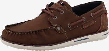 Mocassin MUSTANG en marron : devant