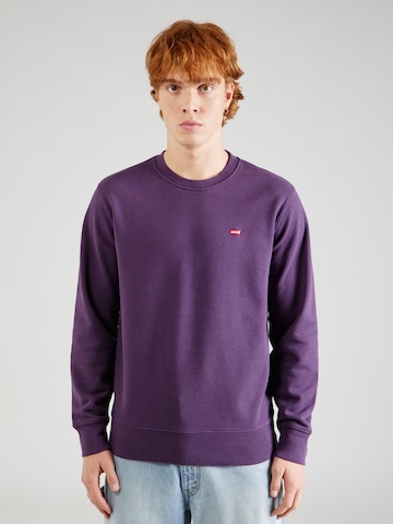 Coupe regular Sweat-shirt 'The Original HM Crew' LEVI'S ® en violet : devant