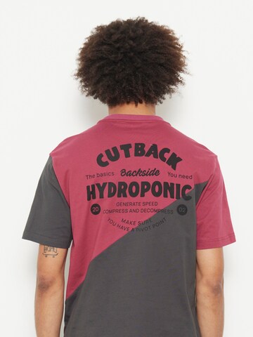 hydroponic - Camiseta 'Hydroponic Cutback Graphic T-Shirt' en Mezcla de colores