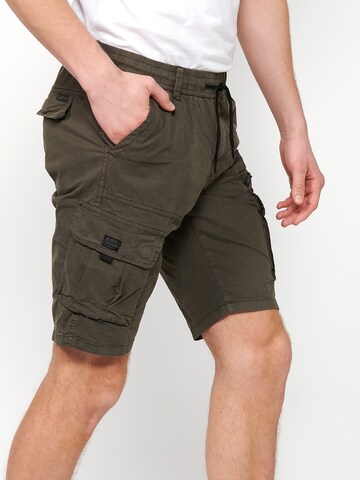 Regular Pantalon cargo KOROSHI en vert