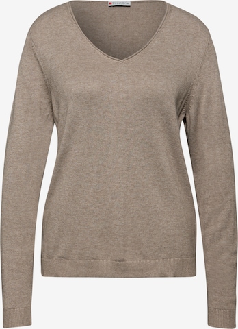 STREET ONE Sweater in Brown: front