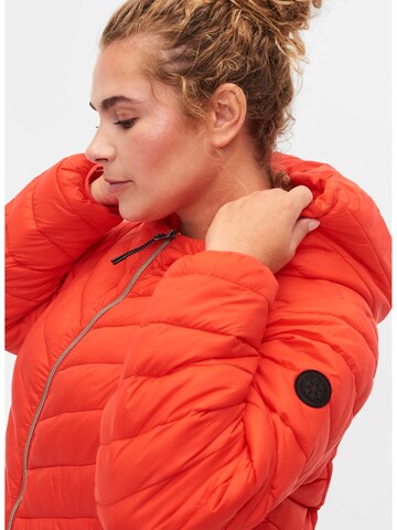 Zizzi Between-season jacket in Red