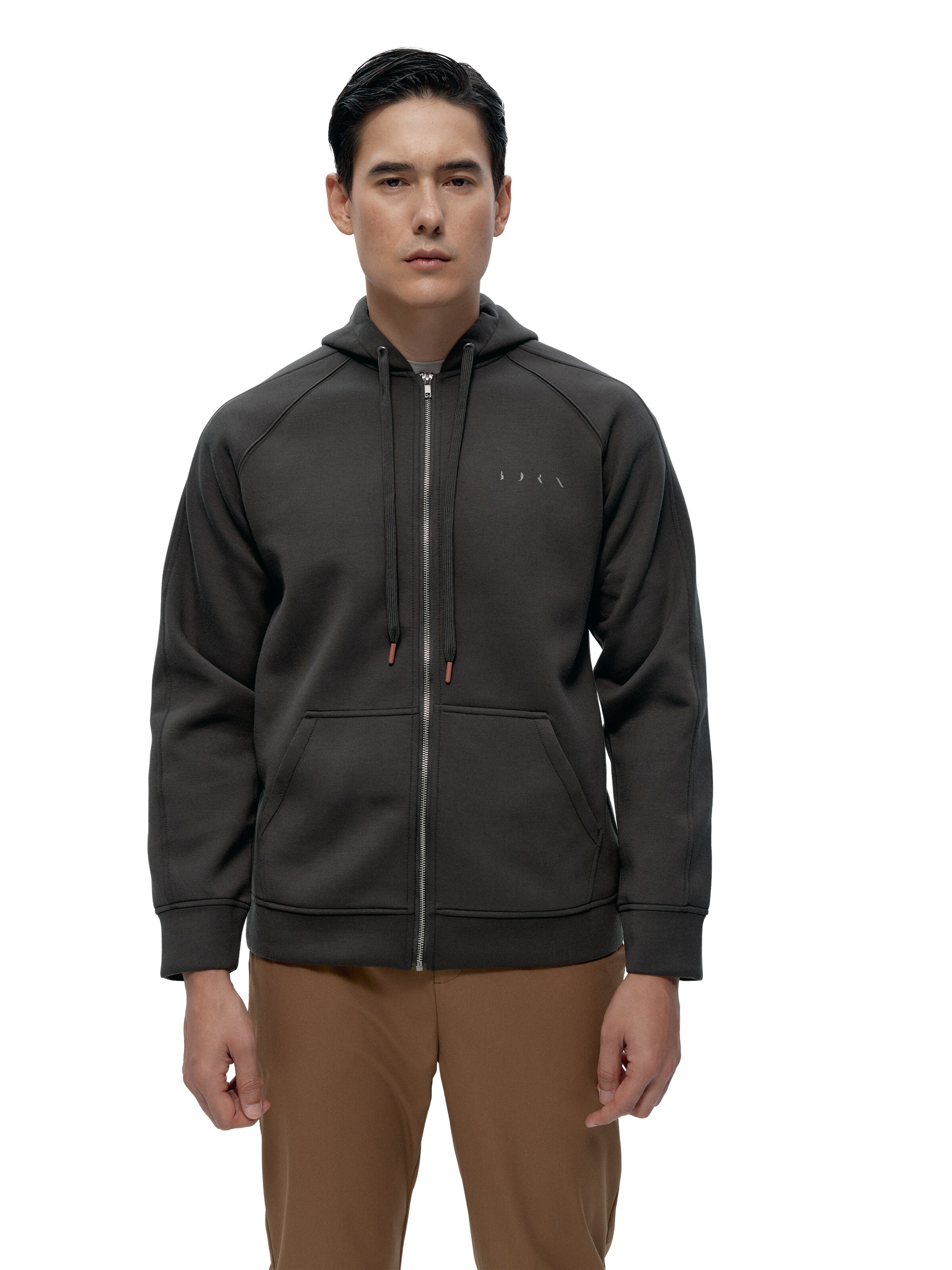 Born Living Yoga Bralette Sports bra ' Nam ' in Brown: front