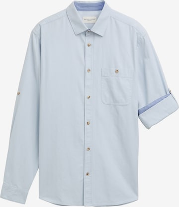 TOM TAILOR Regular fit Button Up Shirt in Blue: front