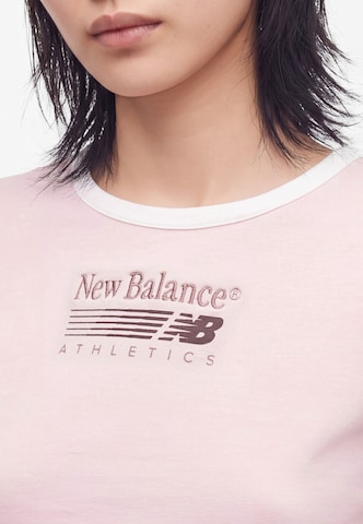 Tricou de la new balance pe roz