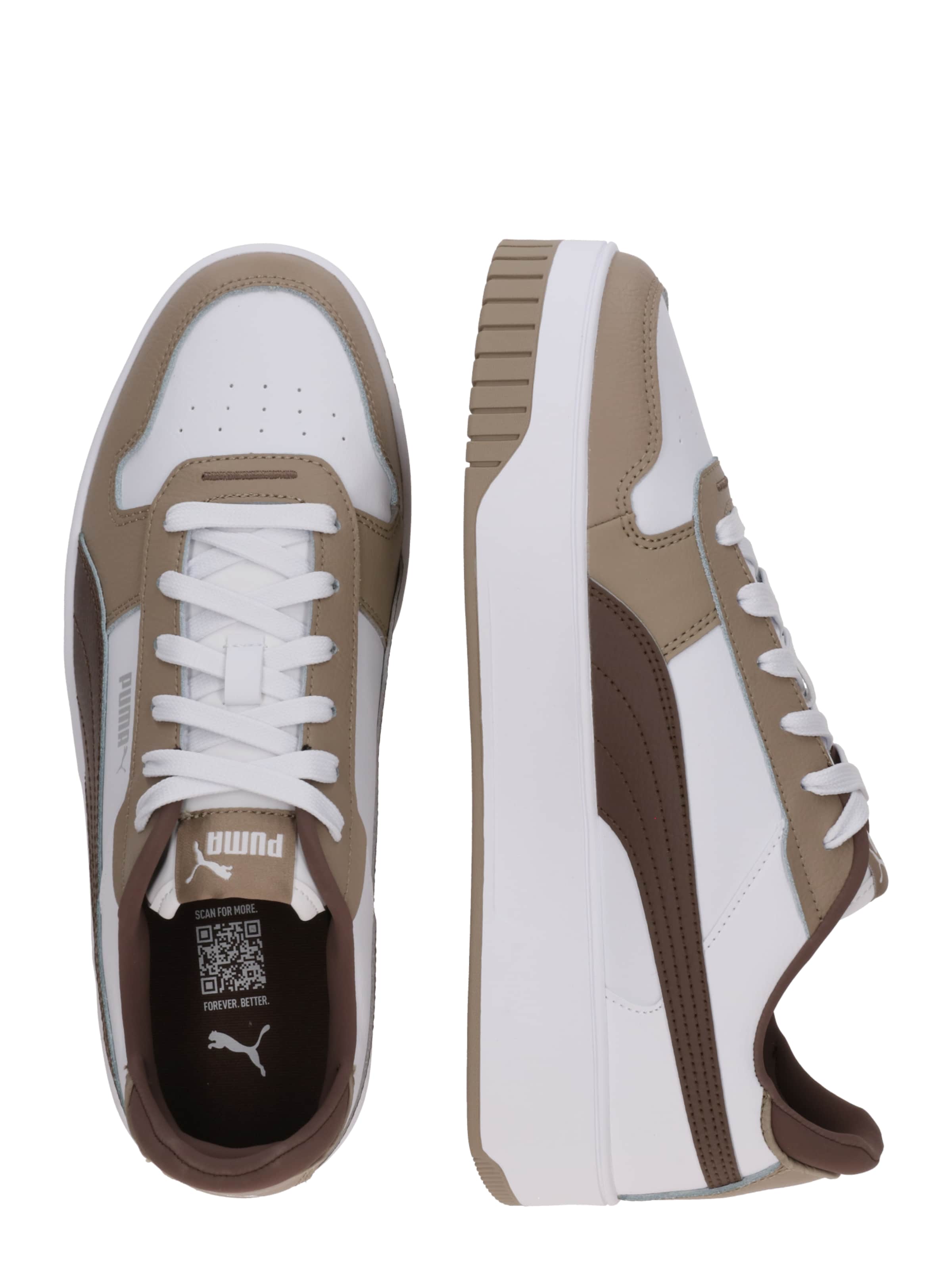 PUMA Низкие кроссовки 'Carina' в Белый