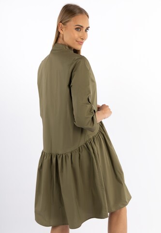 DreiMaster Vintage Shirt Dress in Green