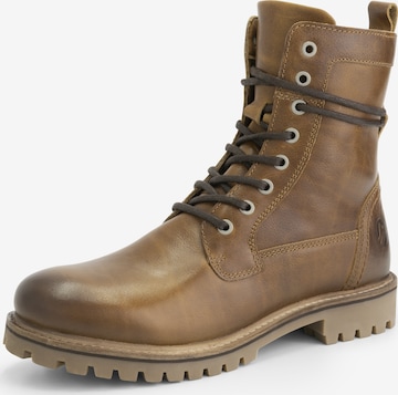 Travelin Veterboots in Beige: voorkant