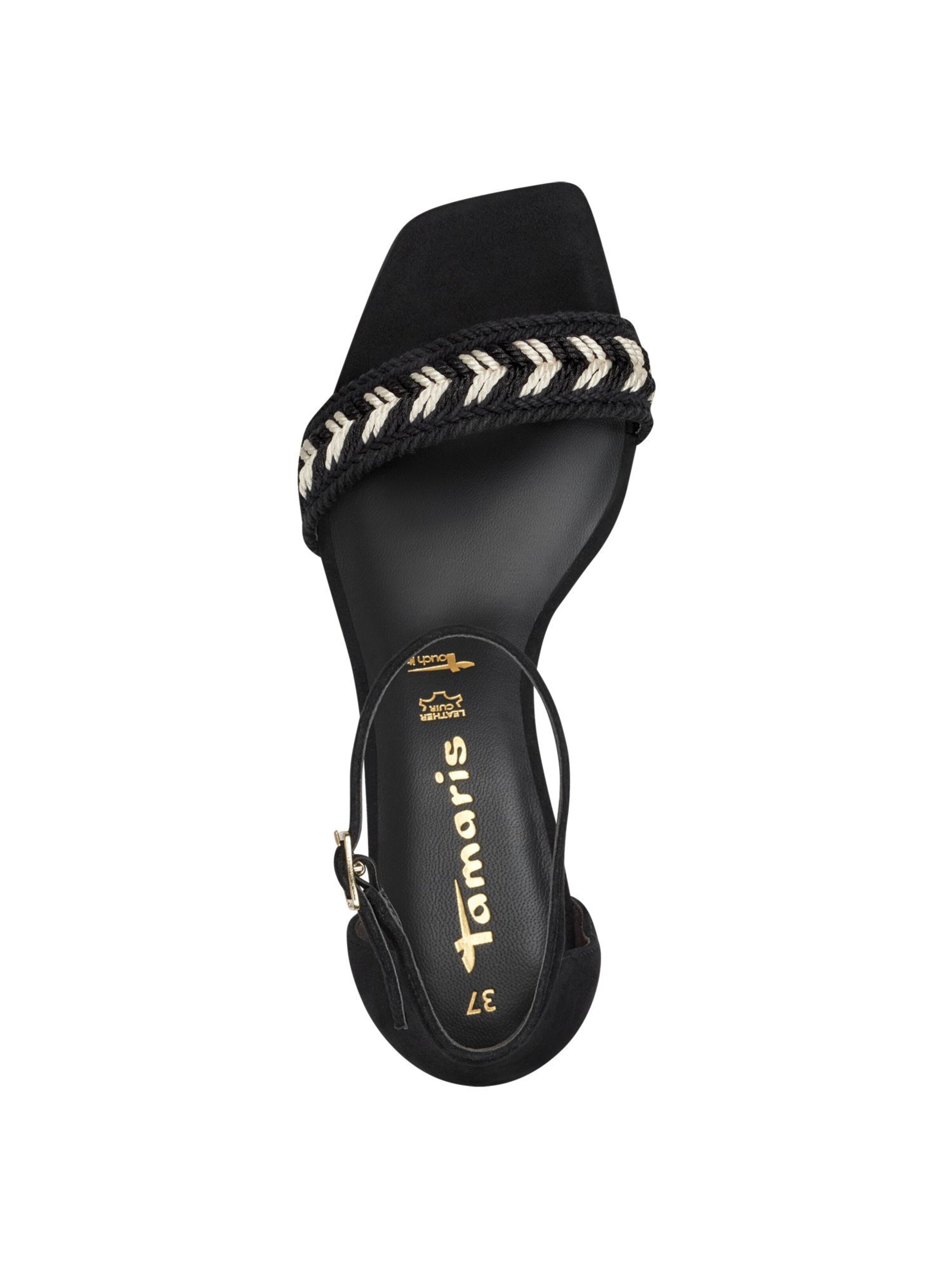 Tamaris Strap sandal in Black