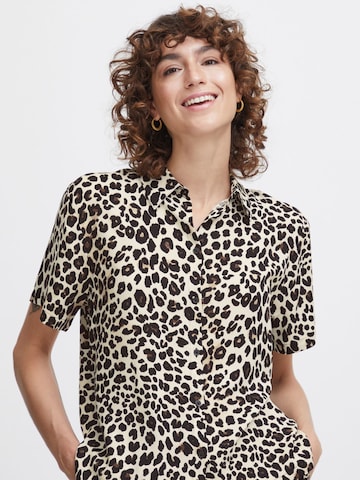 b.young Bluse in Beige