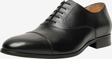 Henry Stevens Lace-Up Shoes 'Murray CO' in Black: front