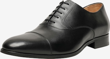 Henry Stevens Lace-Up Shoes 'Murray CO' in Black: front