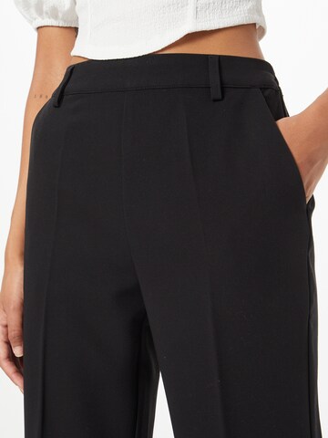 Kaffe Regular Trousers with creases 'Sakura' in Black