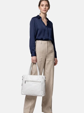 Borsa a spalla di Virginia Rhinè in bianco