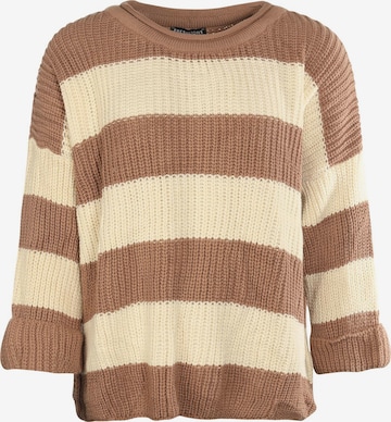 FRESHLIONS Sweater ' Diana ' in Beige: front