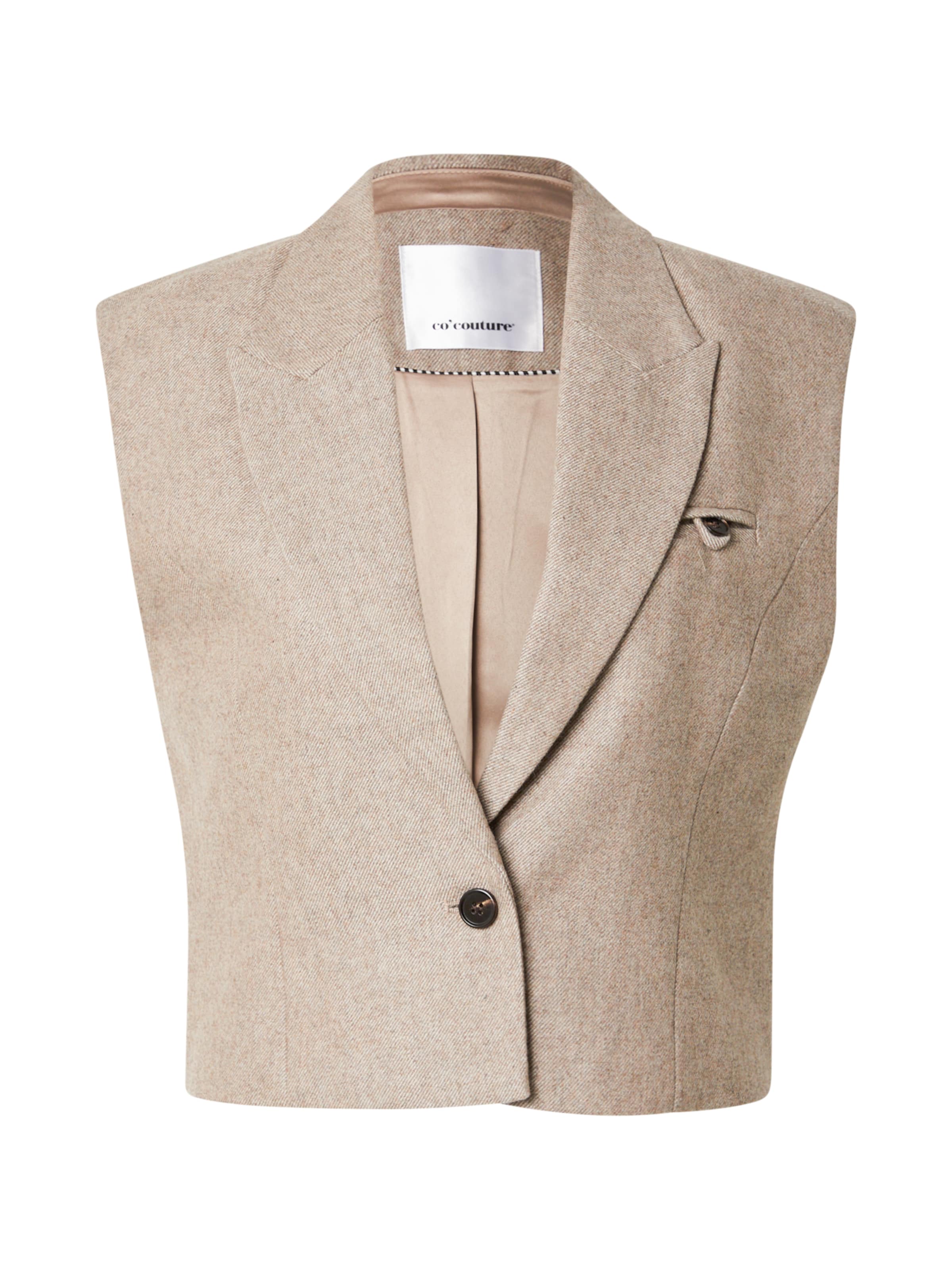 co&#x27;couture - Colete de fato em bege: frente